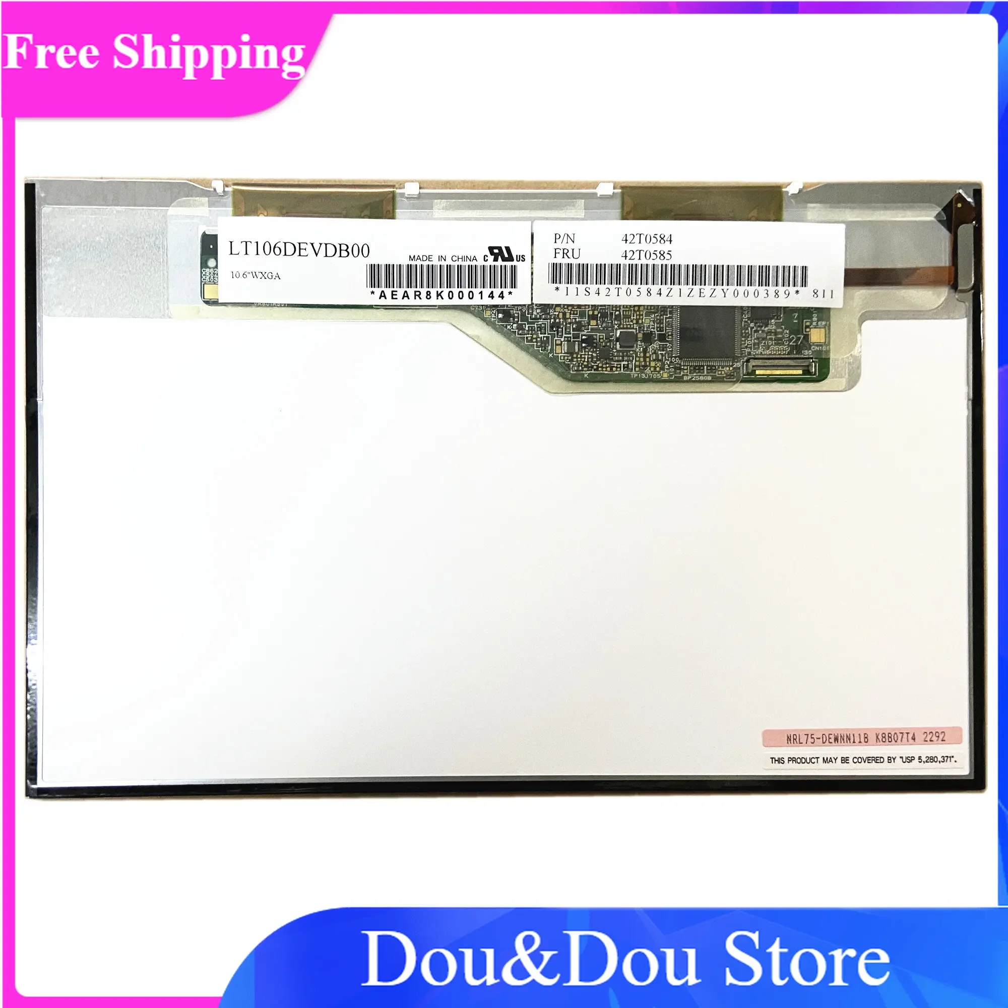 

LT106DEVDB00 for Lenovo Notebook Vice Replacement fit LTD106EWNN FRU 42T0585 42T0584 10.6 Panel LED matrix LCD Screen