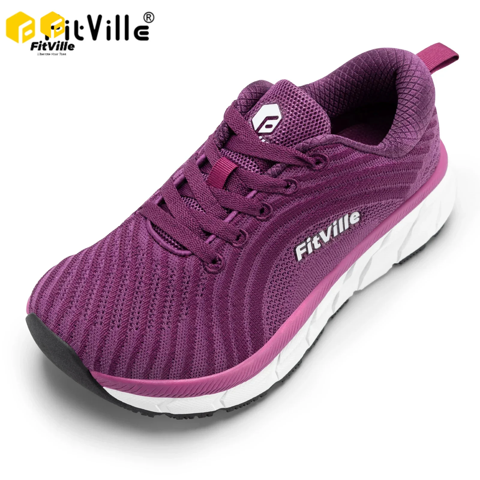 Wide Toe Box Running Sneakers - FitVille-zapatos con punta ancha para mujer,
