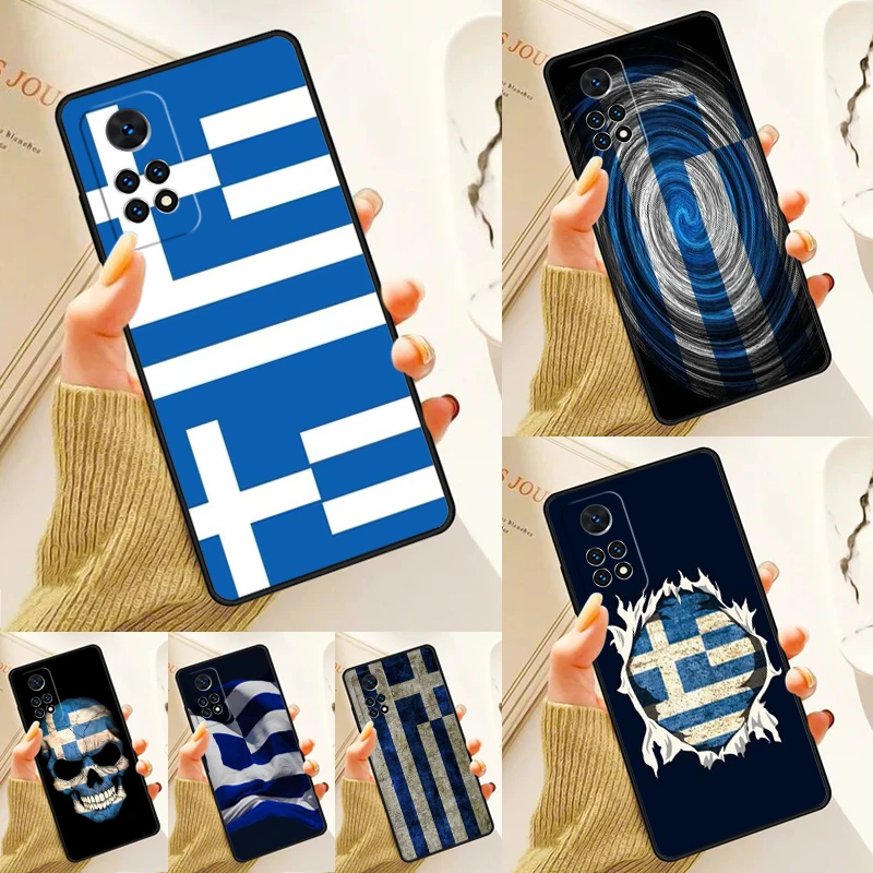 Greece Greek Flag Funda Case For Samsung Galaxy S24 Plus S23 S20 S21FE Lite S22 Ultra Note 20 S8 S9 S10 Phone Coque