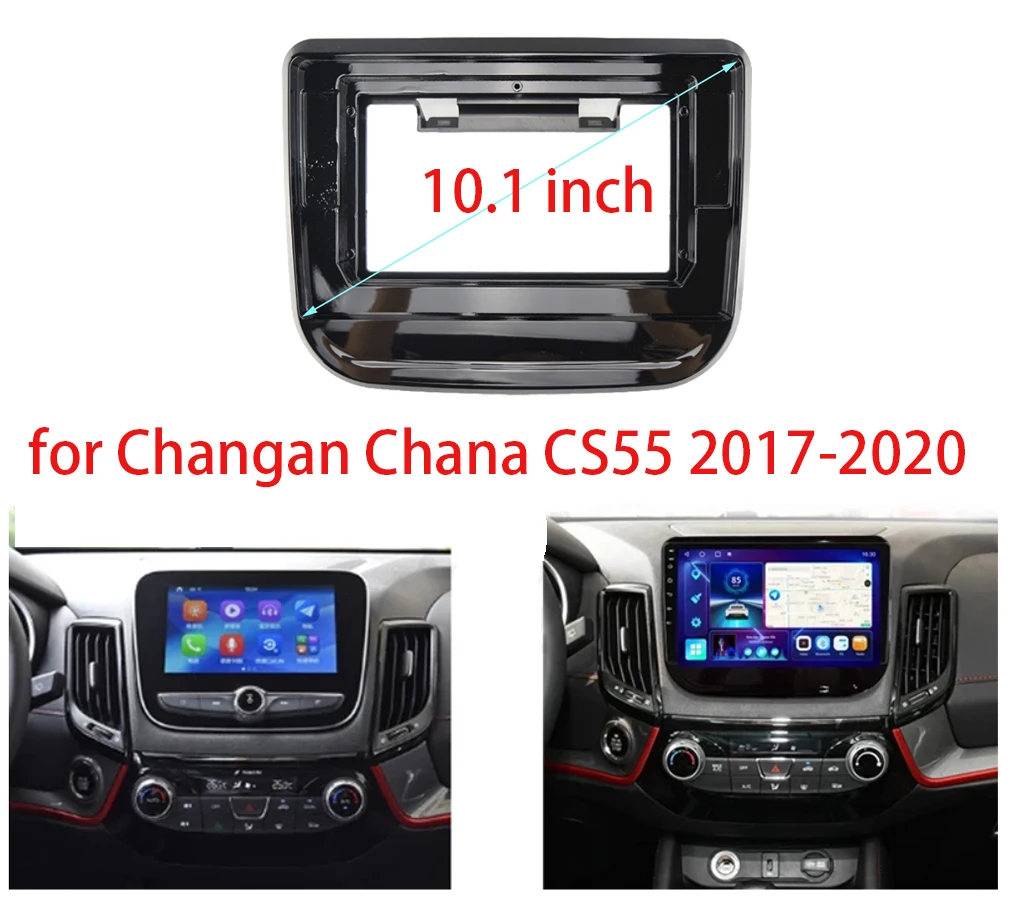 Car Radio Installation GPS Plastic Fascia Panel Frame for Changan Chana CS55 2017-2020 Dash Mount Kit