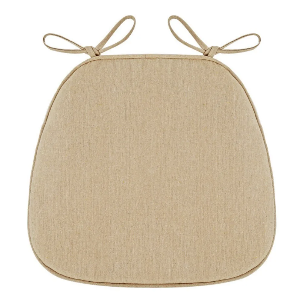 Nordic Thicken Dining Chair Cushion Comfortable Soft Sanding Seat Pad Non Slip Solid Color Chair Pad Seat Cushion