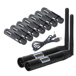 2022 New 5-Pins 2.4G ISM Wireless DMX 512 Controller XLR Receiver and Transmitter For DJ Stage PAR Moving Head Laser  Light