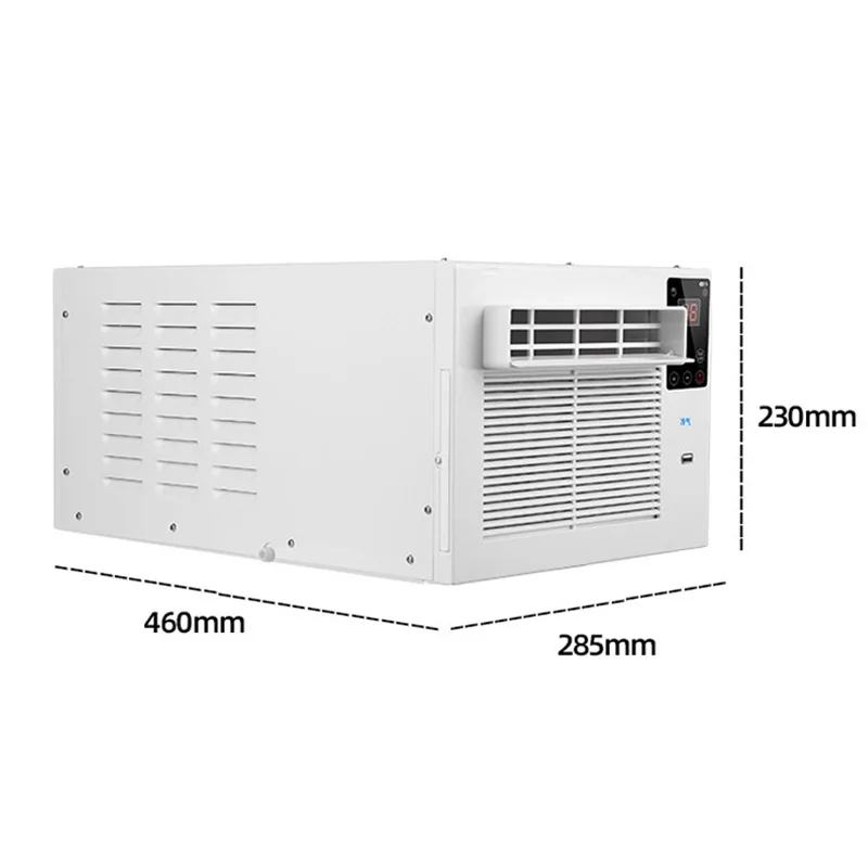 Condizionatore d'aria portatile per finestre 24 ore Timer raffreddamento riscaldamento Desktop Mini aria condizionata scatola dispositivo di raffreddamento deumidificatore tubo libero