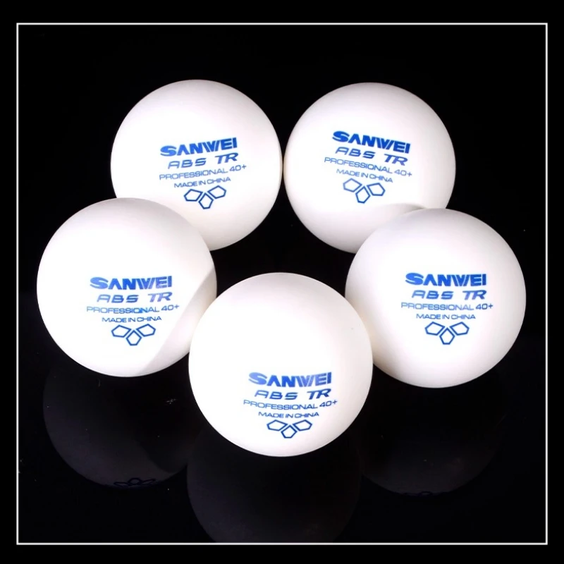 SANWEI TR 3 Ster Tafeltennisballen 40 + ABS Nieuw Materiaal Pingpongballen met Naad Professionele Pingpongbal Clubtraining