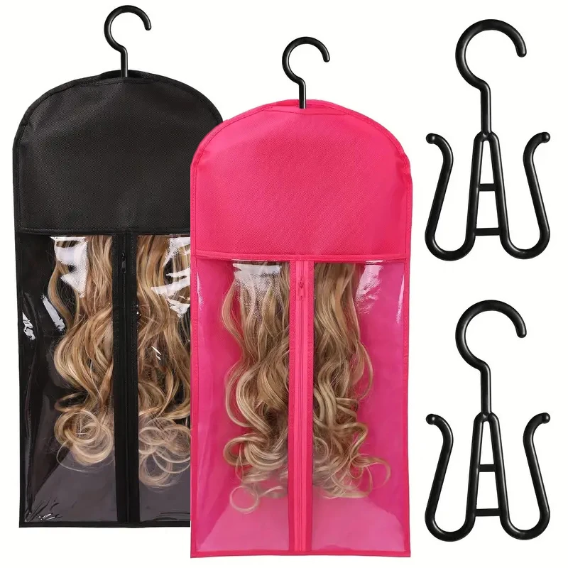 

1 шт., крючок, кронштейн для хранения париков, держатель для наращивания волос, держатель для парика, портативные сумки для хранения париков с вешалкой для наращивания волос
