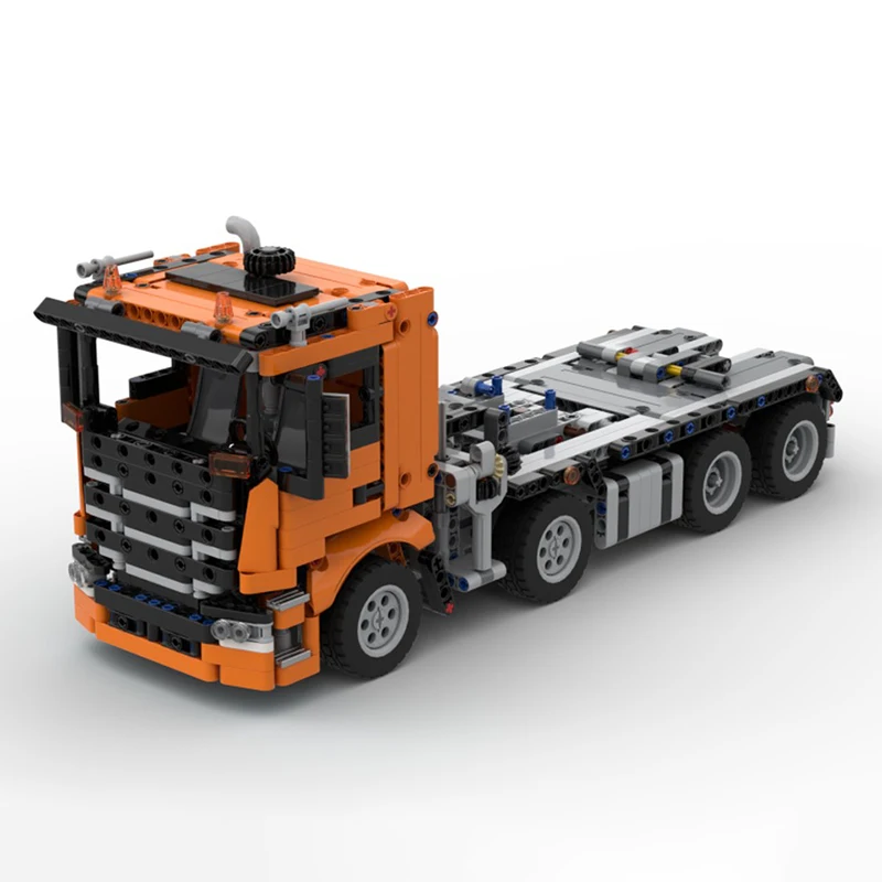 1057PCS Scanied Container tractor trailer unit Dump Truck Tower Head model creative ideas block Toy Assembly Puzzle BirthdayGift