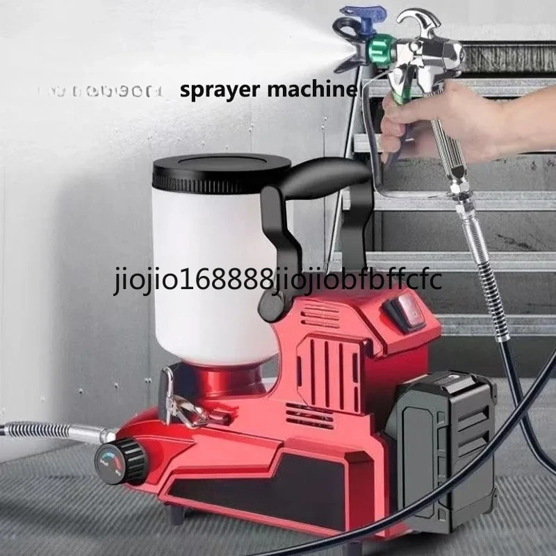 Suitable for 2L airless spray paint machine 500w small portable backpack airless spray gun latex line