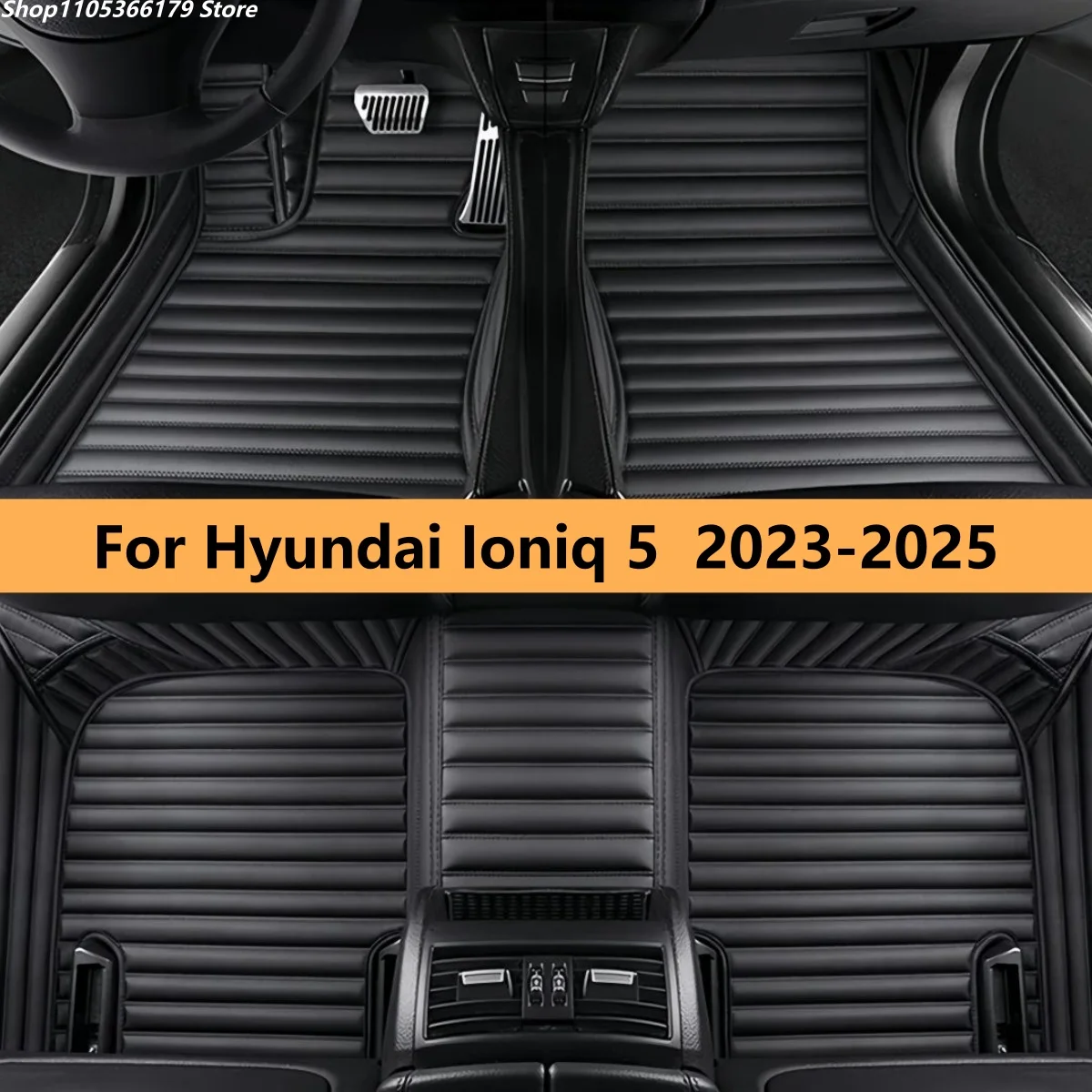 

Auto Floor Mats Fit For Hyundai Ioniq 5 2023 2024 2025 Car Foot Matts Rugs Vehicle Front Rear Row Full Set Carpet Pads