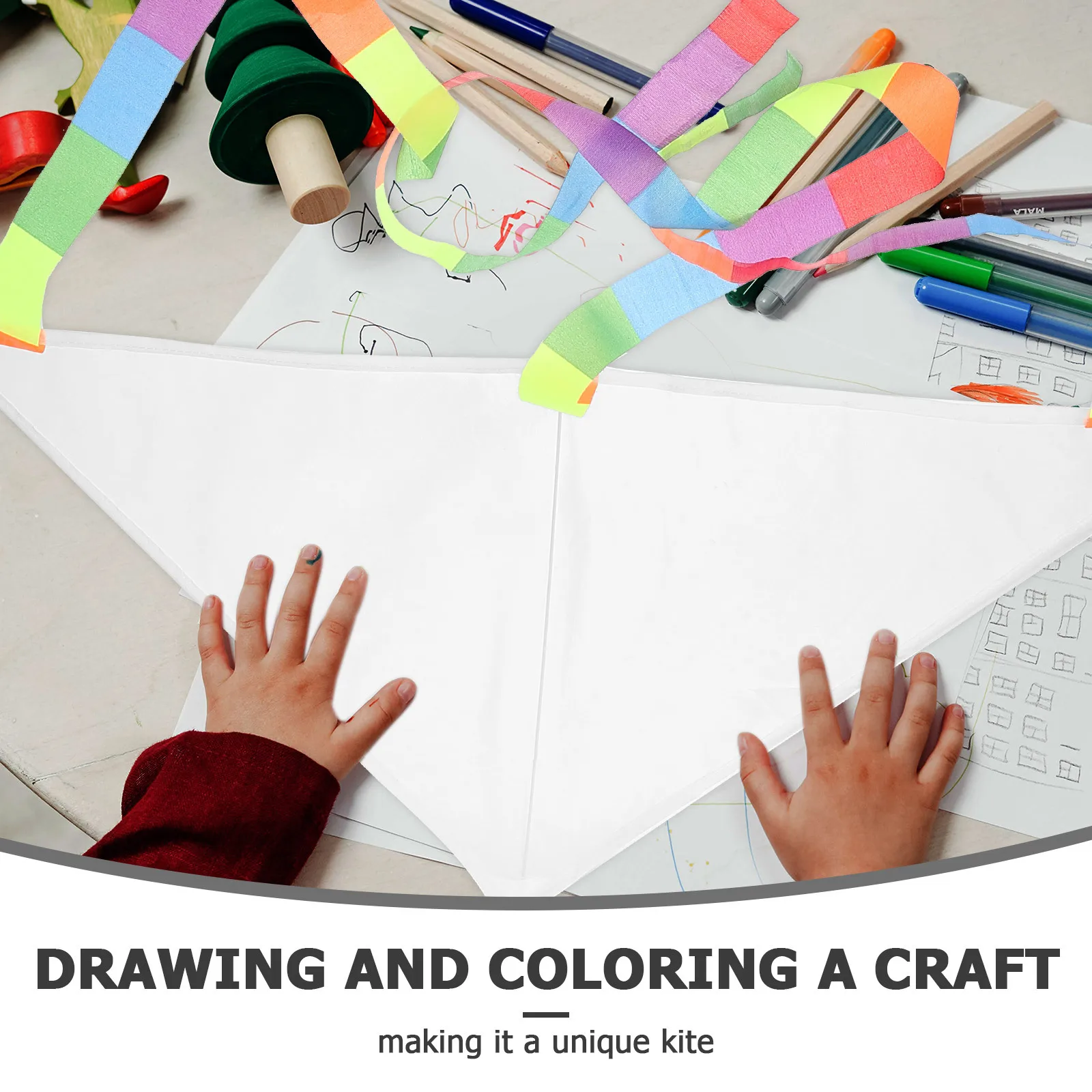 1 مجموعة مثيرة للاهتمام رسم طائرة ورقية فارغة DIY طائرة ورقية للأطفال الإبداعية الترابط النشاط مجموعة الطائرات الورقية للأطفال الورقية فارغة #1