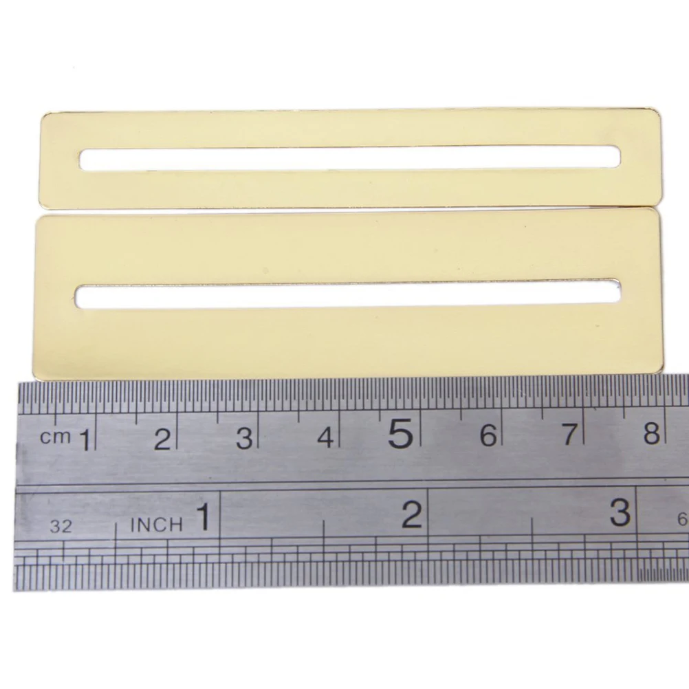 

2pcs Golden Stainless Steel Guitar Fretboard Protector 78x13mm 78x22mm 68x3mm Slot Size for Fret Work Fingerboard Shield