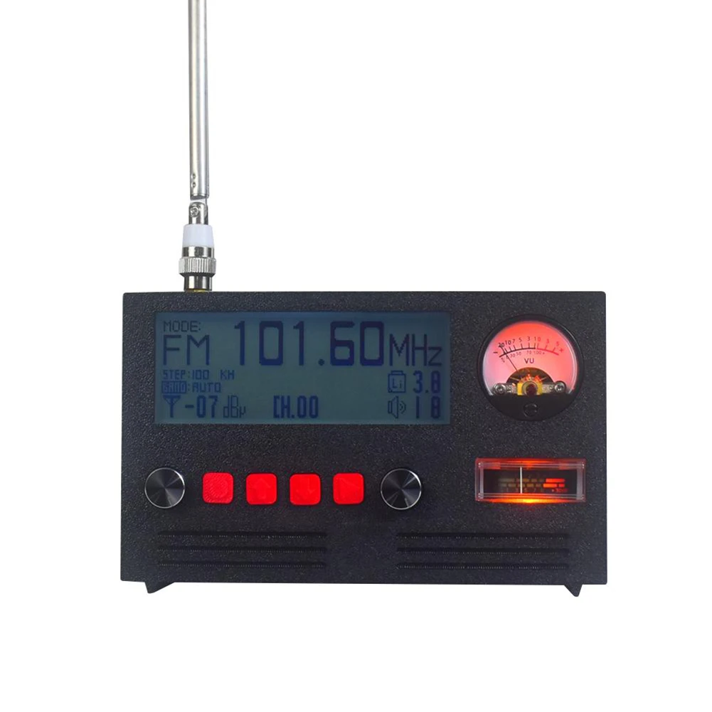 FM Shortwave Radio Receiver Audio VU Indicator S Meter Power Outage Memory Radio Receiver With Antenna For Maxim DirectPath 50mW