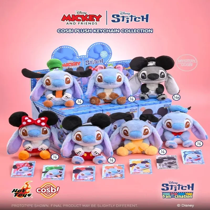 

Горячие игрушки Сумасшедшая серия Микки и друг Стич аниме слепая коробка модная Коллекционная фигурка кулон подарок ребенку