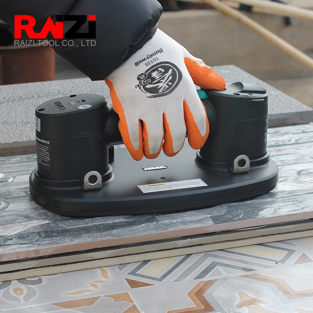 Imagem -04 - Raizi Gro Elétrica Ventosa a Vácuo Litro para Vidro de Granito Ferramenta de Levantamento Tile Grande Formato 170 kg Capacidade Nemo Grbao