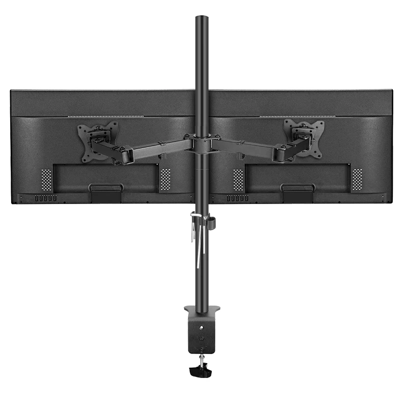 DL-T902-280II Soporte Monitor Dual Escritorio Brazo Plegable Resistente - imagen 4
