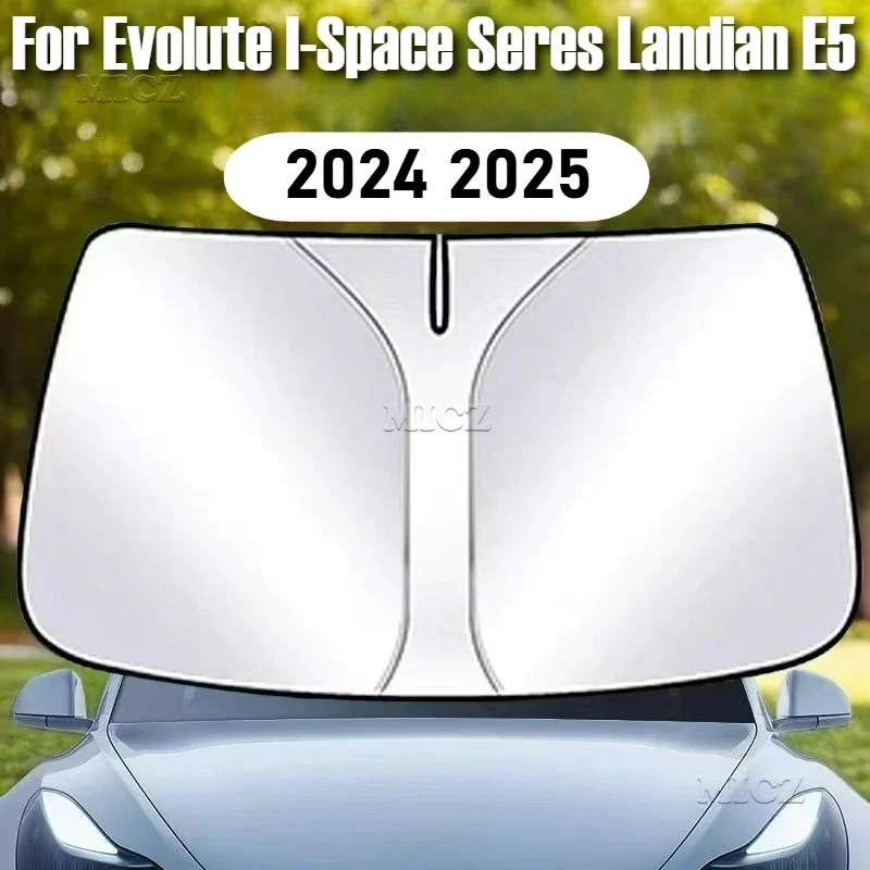 Accesorios de coche para Evolute i-space Dongfeng Fengguang Seres Landian E5 2024 2025 cubierta parasol para parabrisas protección Anti UV