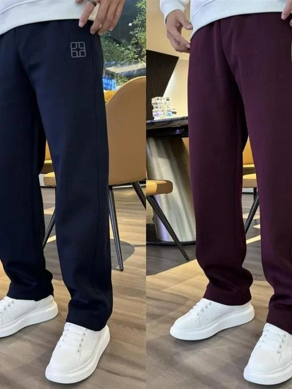 

Thiened Fce Warm Casual Pants Men's Autumn Winter Loose Straight Leg Sport Sweatpants Comfortable Breathable Polyester F...