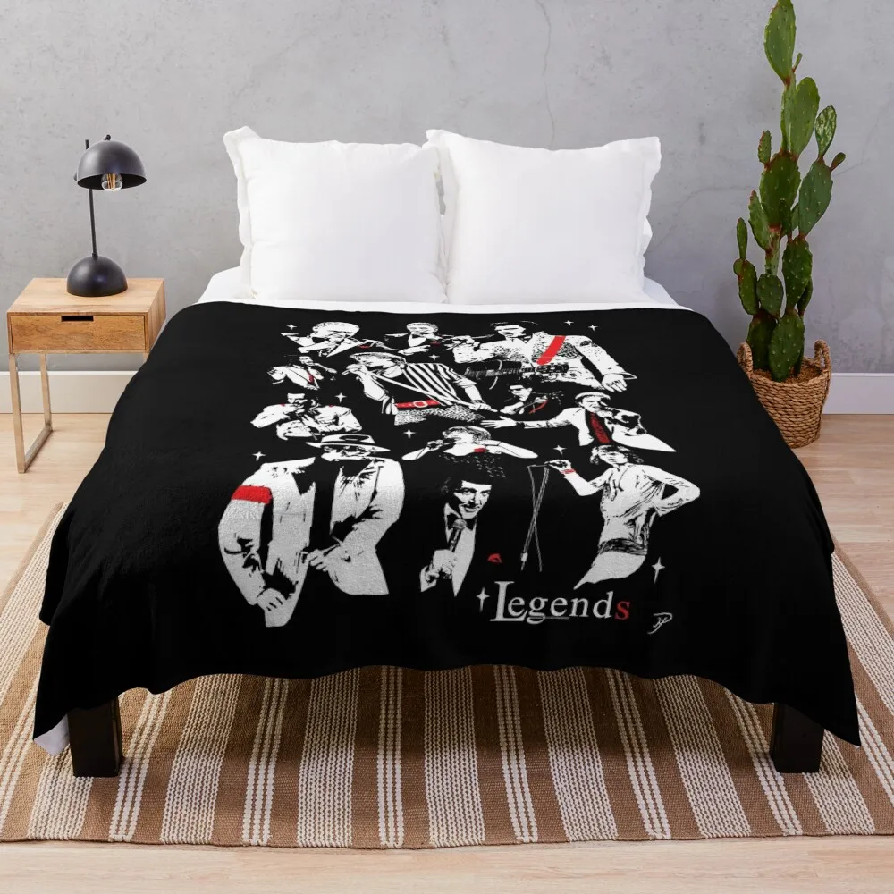 LEGENDS OF MUSIC Throw Blanket Sofa Throw Flannel Loose Blankets