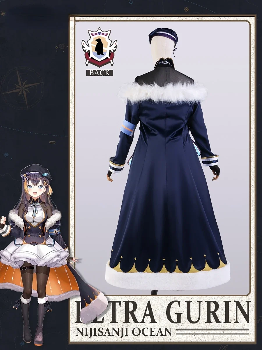 NIJISANJI Vtuber Petra Gurin Cosplay Costume Women Dress Suit Lovely Uniform Cosplay Costume Halloween Party Outfit