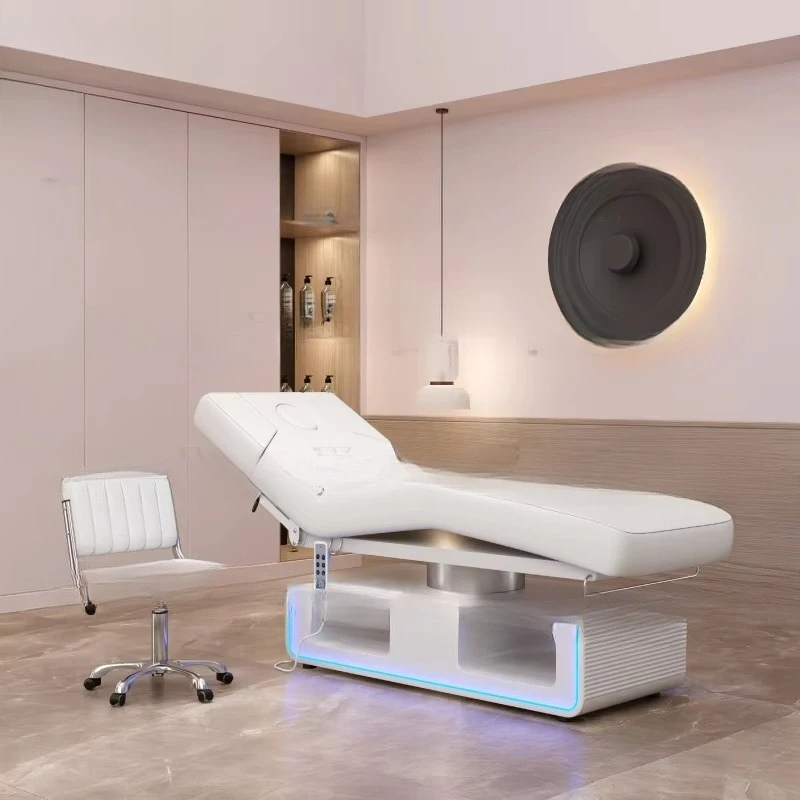 

Luxury White Salon Furniture Equipment Electric Beauty Spa Bed