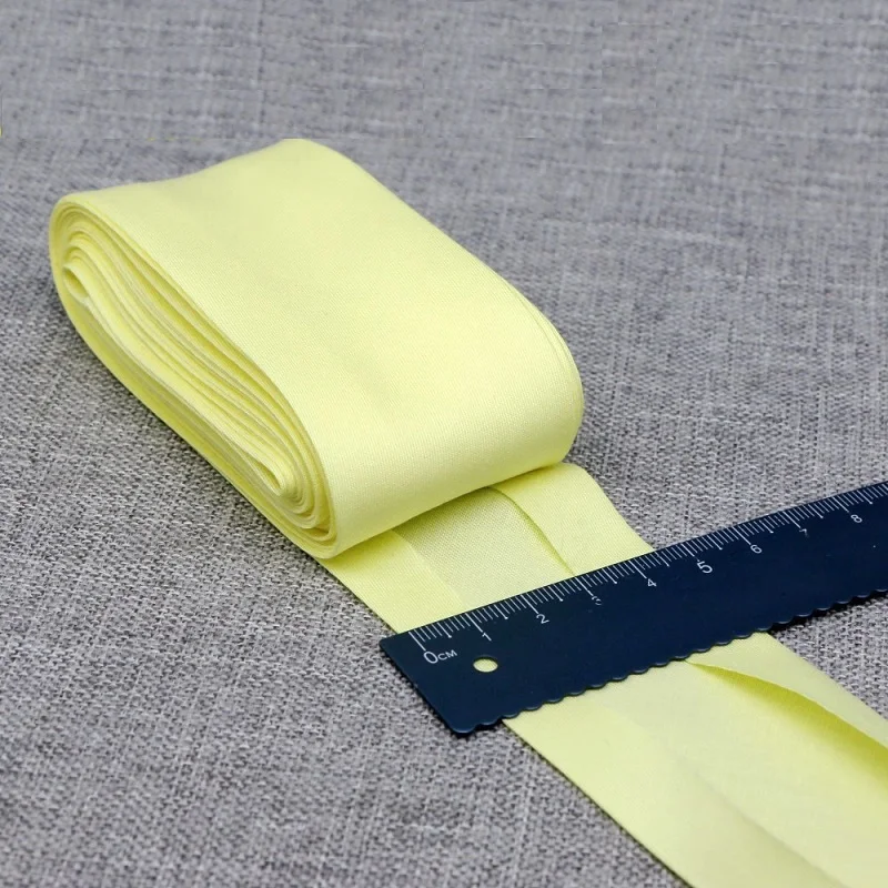 40 mm x 5 m pro Rolle Baumwoll-Schrägband - Extra breites Faltband für DIY-Handarbeiten - Strapazierfähiges Stoffband – Detail 7