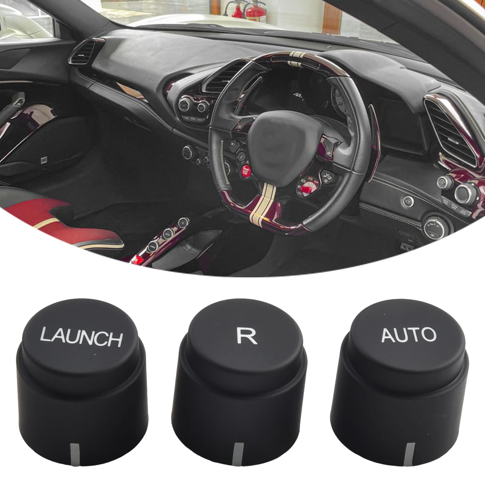 

3pcs Button Panel Gearbox Control For Ferrari 458 For Italia For Spider 2011-15 F12 For California T #82745000 83045000