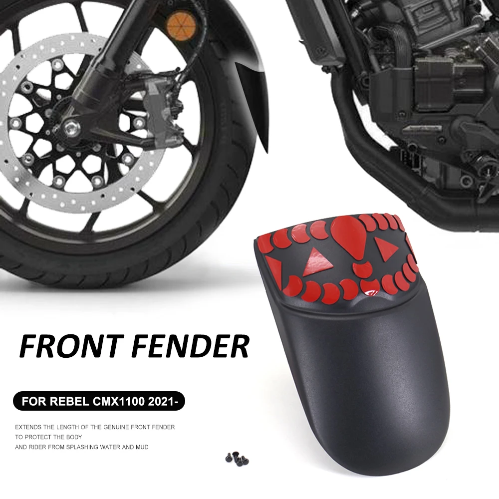 

New Motorcycle Accessories For HONDA REBEL CMX1100 CMX 1100 Front Mudguard Fender Rear Extender Protection Extension 2021 2022