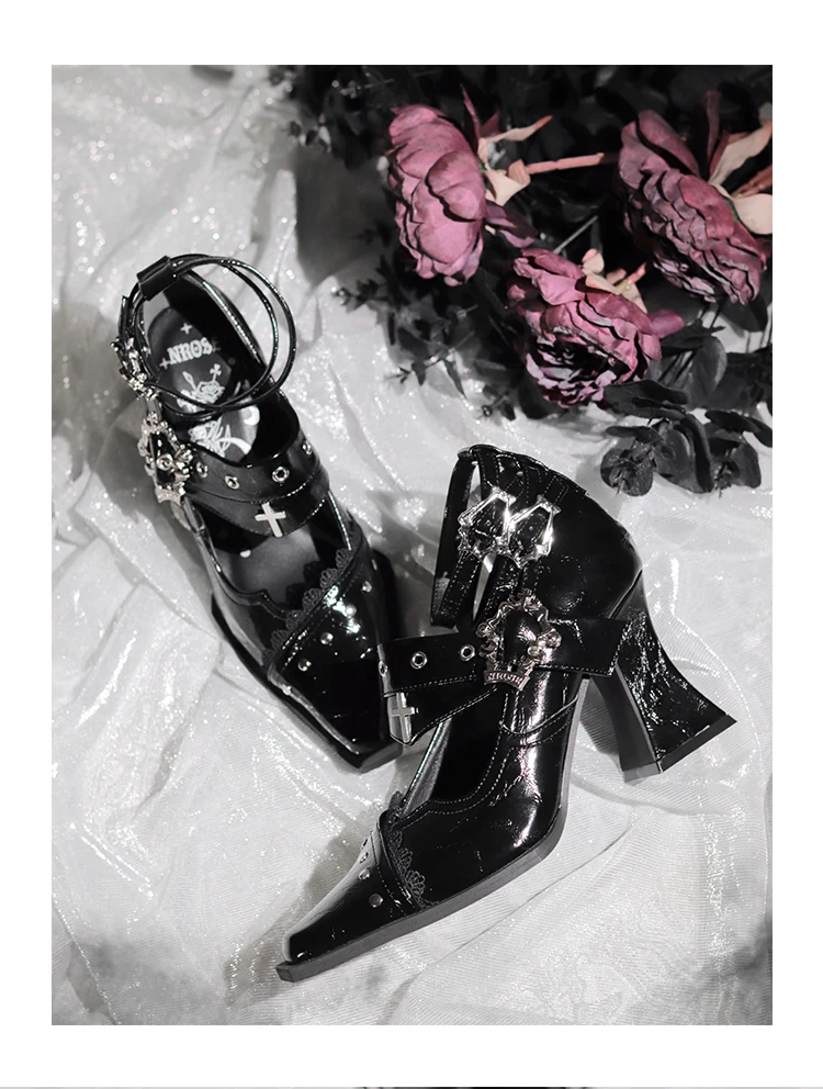 

Новинка 2023 года, туфли-лодочки на высоком каблуке в стиле Y2K, оригинальные винтажные женские туфли на высоком каблуке с острым носком в стиле панк, весна-осень