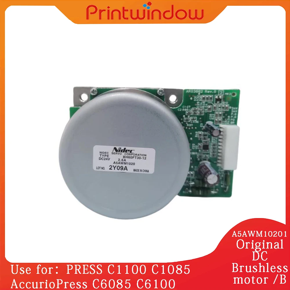 Motor sem escova dc original a5awm10201/b para konica minolta bizhub press c1100 c1085 accuriopress c6085 c6100 motor de acionamento do fusor