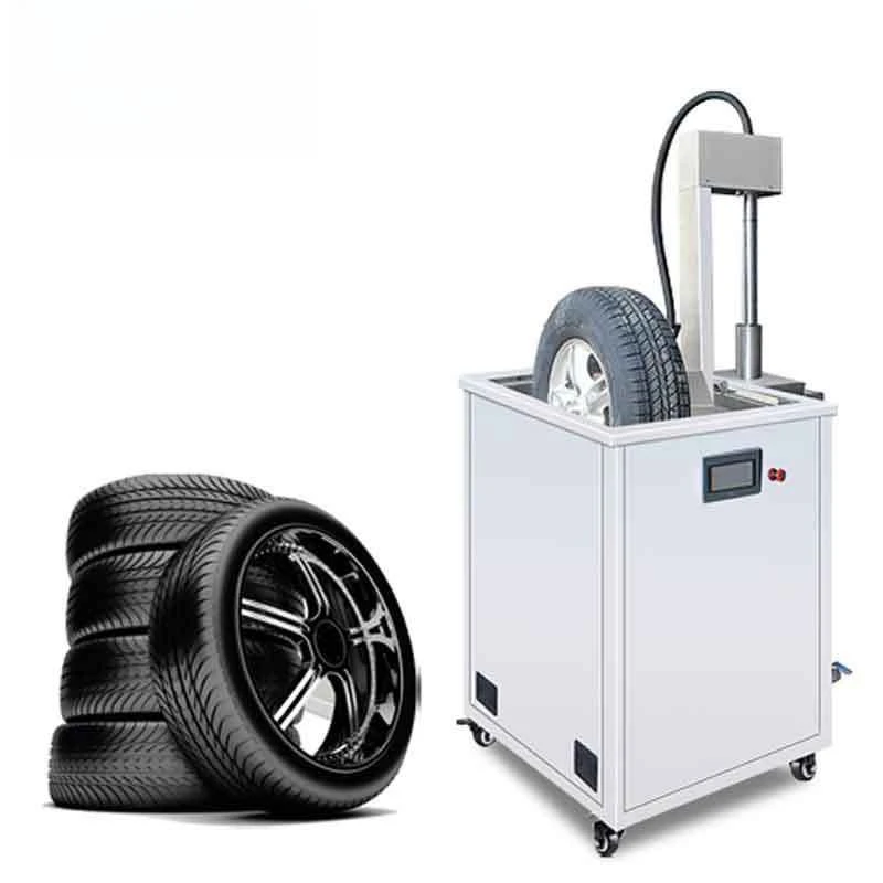 Tire cleaning machine Large ultrasonic cleaning equipment rotates