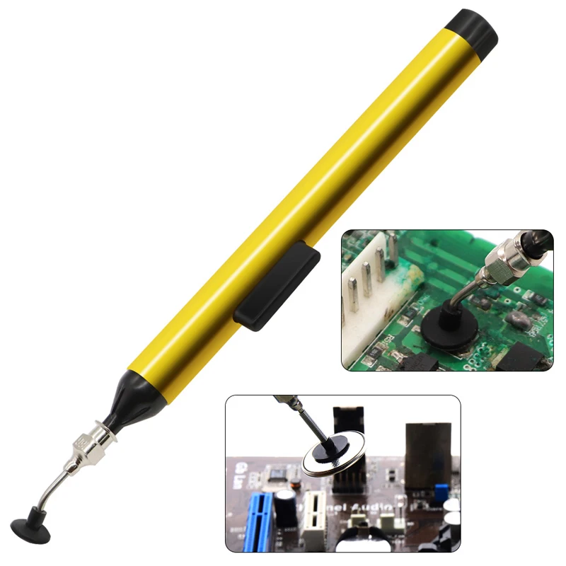 

1Set Chip IC Components BGA Chips Vacuum Suction Pen Industrial Anti-static Manual Suction Device Strong Puller Pickup Tool