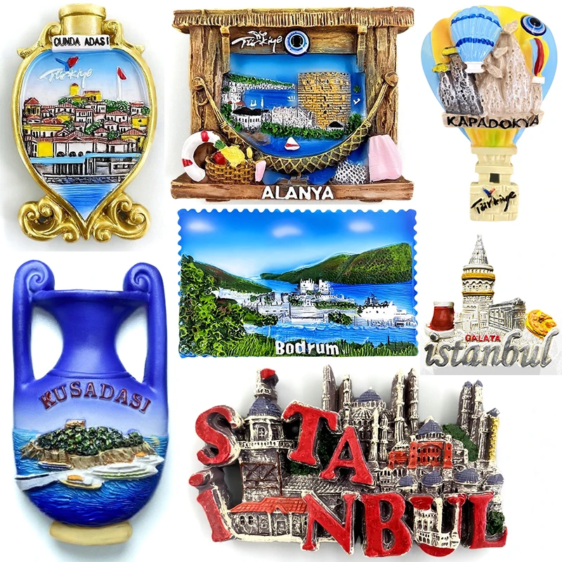 Turkey Fridge Magnets Message Board Decorative Istanbul Ankara Cappadocia Travel Souvenir Refrigerator Sticker Home Decor Gifts