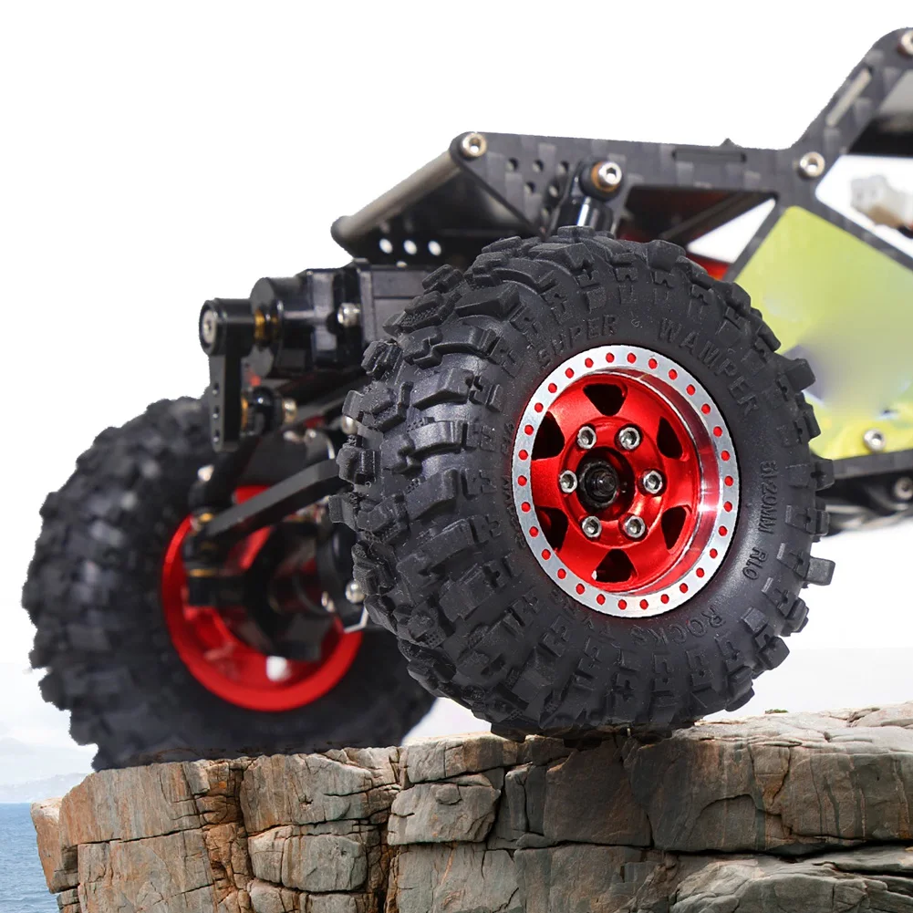 

4Pcs 51Mm 1.0Inch Metal Beadlock Wheel Tire Set For 1/18 1/24 RC Crawler Car TRX4M SCX24 AX24 FCX24 Upgrade Parts
