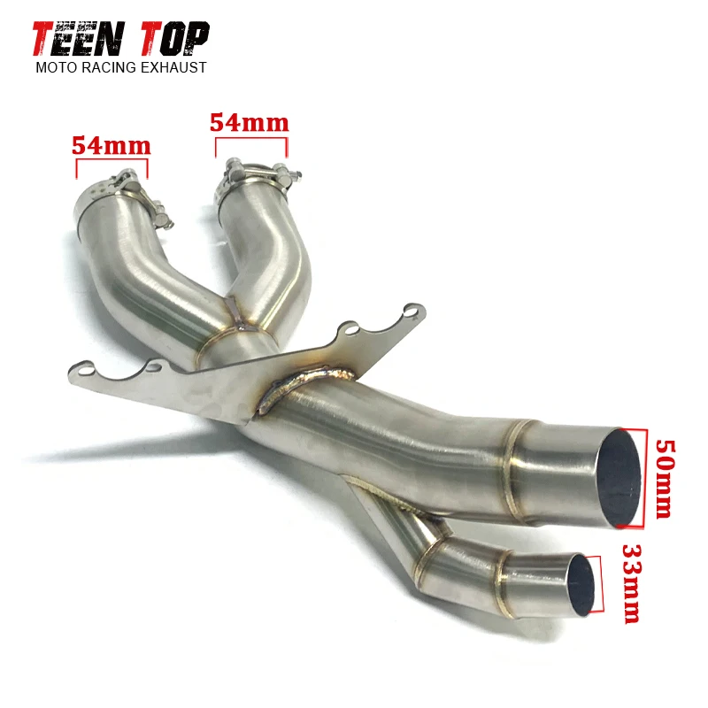 Motorcycle Exhaust Pipe For BMW S1000RR Exhaust Decat Pipe 2017-2018 Escape Moto Middle Connect Pipe S1000RR Slip-on OEM Muffler