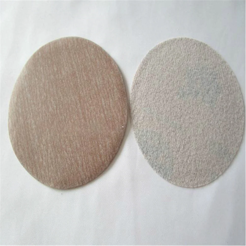 10 Pcs 5นิ้ว125มม.กลับ Flocked Air Abrasive Disc 80-1500กระดาษทรายกรวด Flocked Self-Adhesive แห้งขัดกระดาษทรายสำหรับรถยนต์