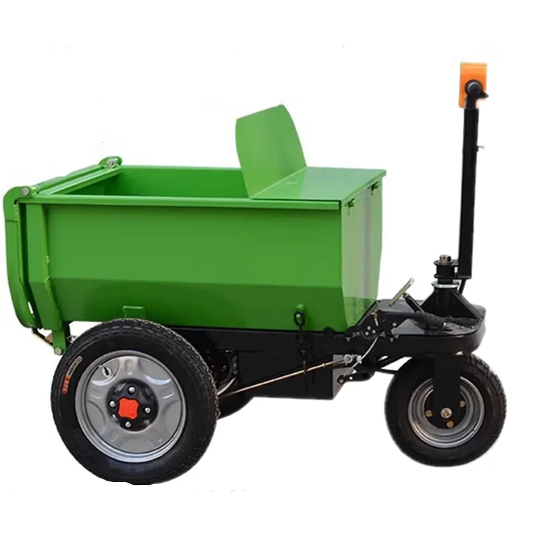 

【Best-selling】Electric Trolley Cart Three-Wheeled Flatbed Dust Collector Truck For Construction Site Sand Transportation U-Truck