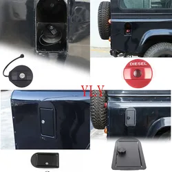 For Land Rover Defender 90 110 130 2004-2018 Aluminium Alloy Black With Key Car Gas Cap Anti-theft Lock Cover Car Accessories