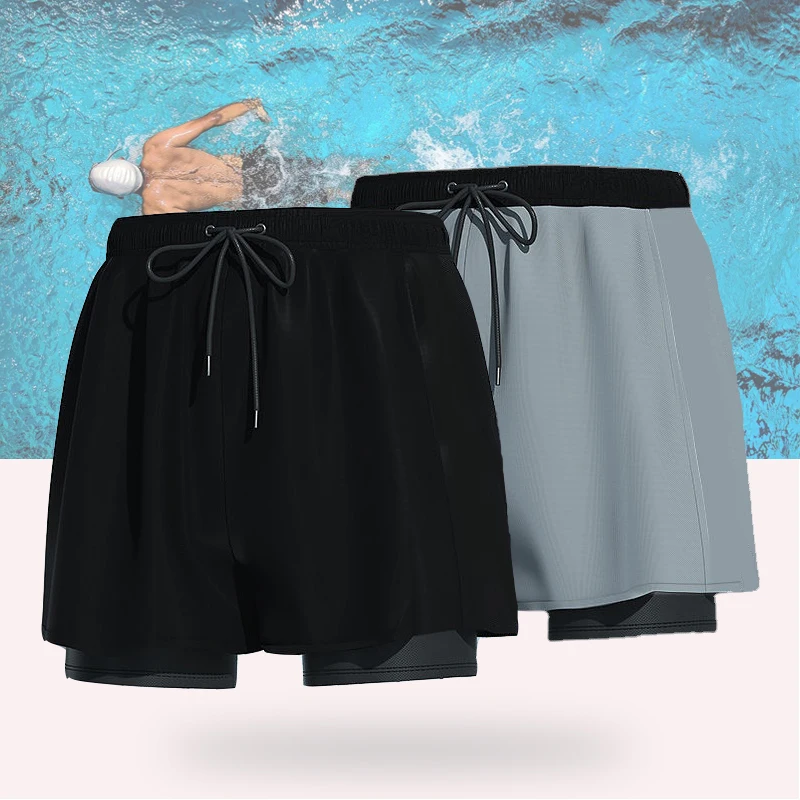 Uomini adolescenti costume da bagno Anti imbarazzo pantaloncini da bagno larghi ad asciugatura rapida costume da bagno da spiaggia al mare costumi