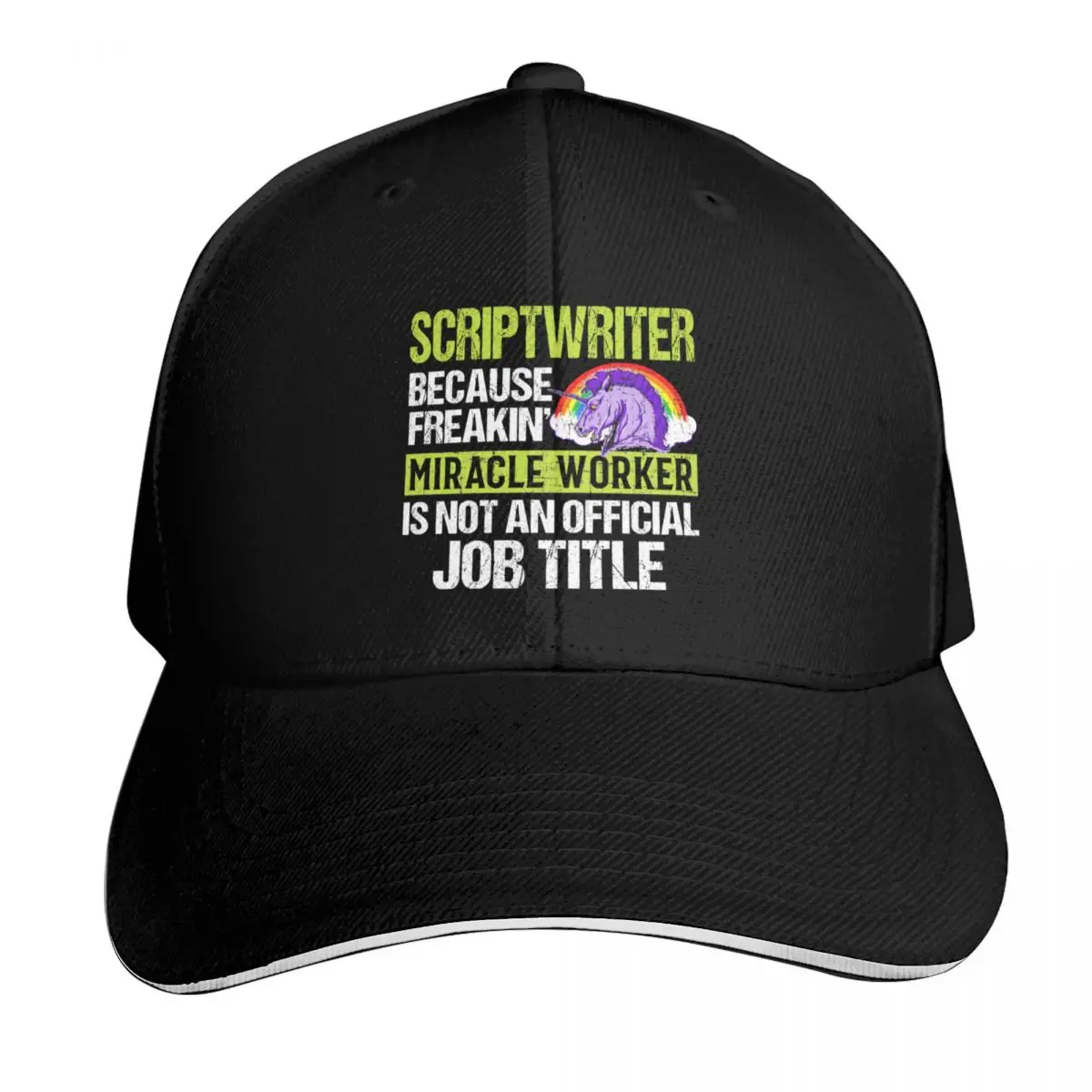 Casquette de baseball Scriptwriter Because Freakin' Miracle Worker, chapeau d'hiver de luxe pour hommes et femmes