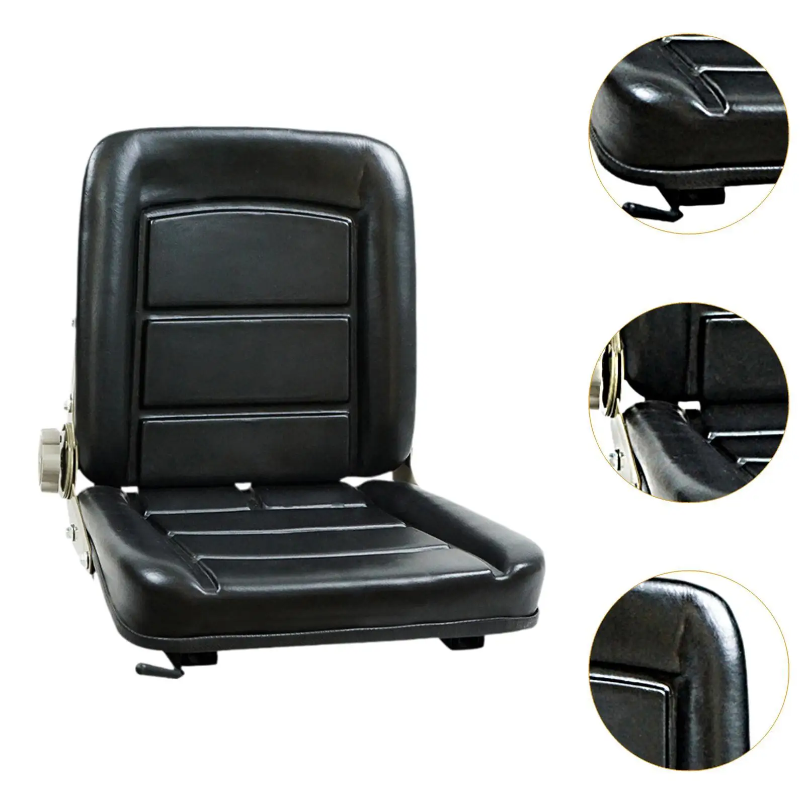 Universal Forklift Seat Adjustable Reliable Ergonomic Comfortable Tractor Seat for Loader Scrubber Riding Lawn Mower Bulldozer