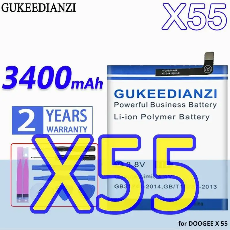 

Mobile Phone Battery Long-Lasting Performance For Doogee X 55 X55 Good Low-Temperature 3400Mah