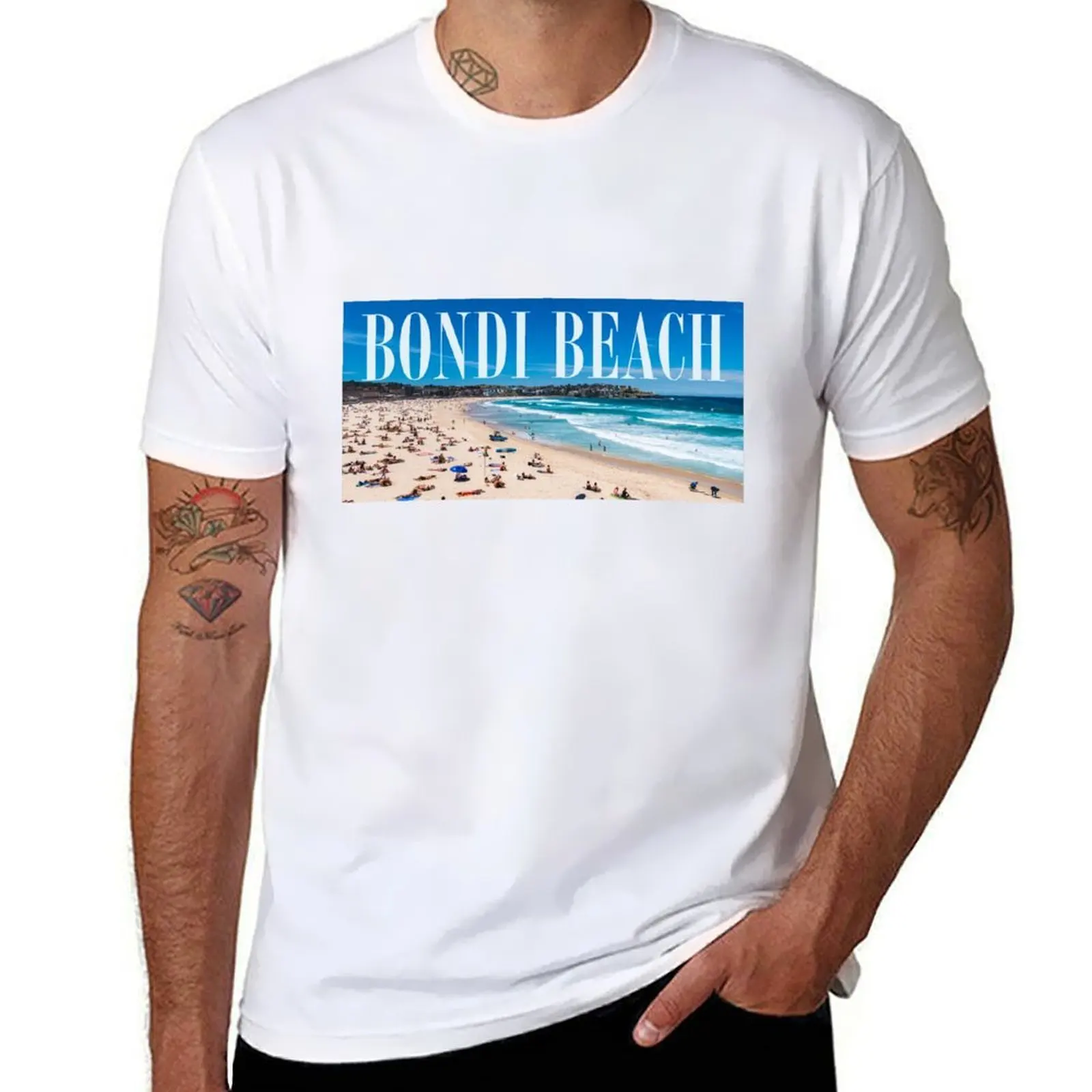 

Bondi Beach Address T-Shirt printed t shirts for man t shirts for man graphic funny T-Shirt