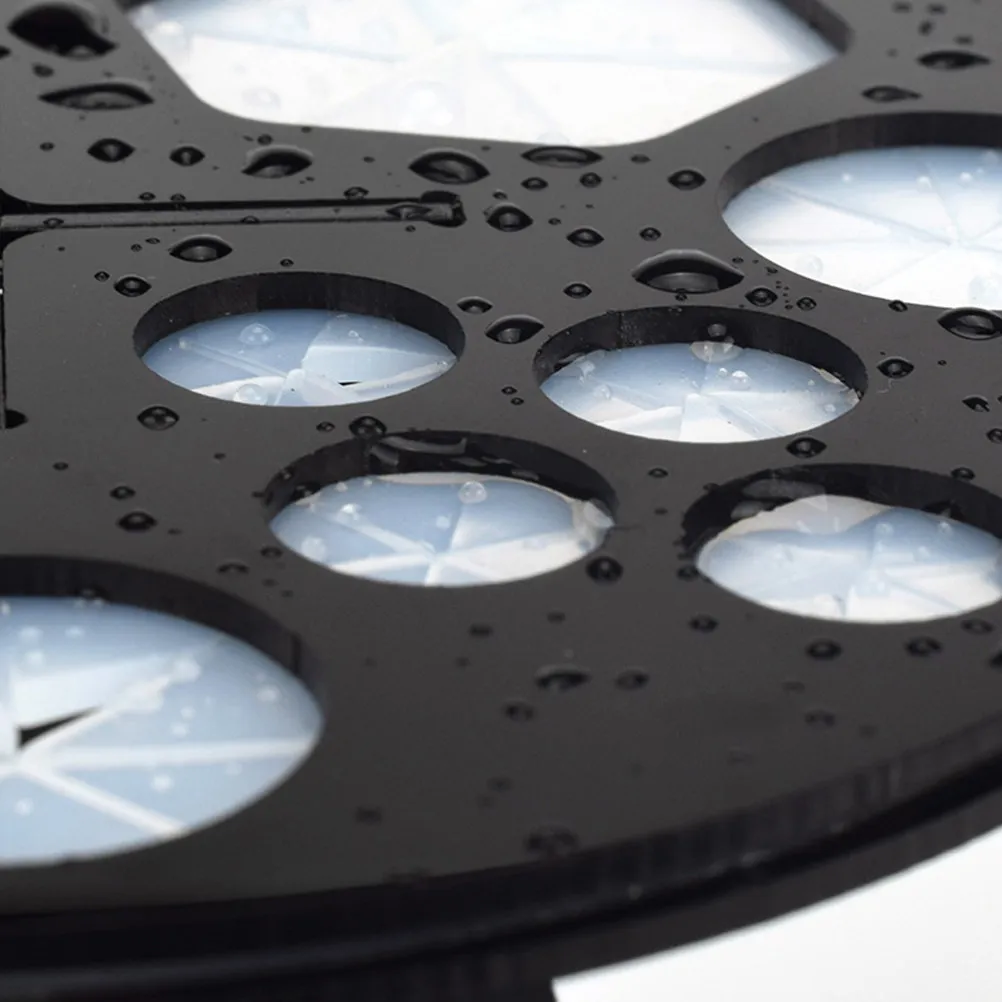 1Pcs 14 Holes Black Makeup Brush Drying Rack Brush Holder Stand for Countertop Storage Display Professional Use