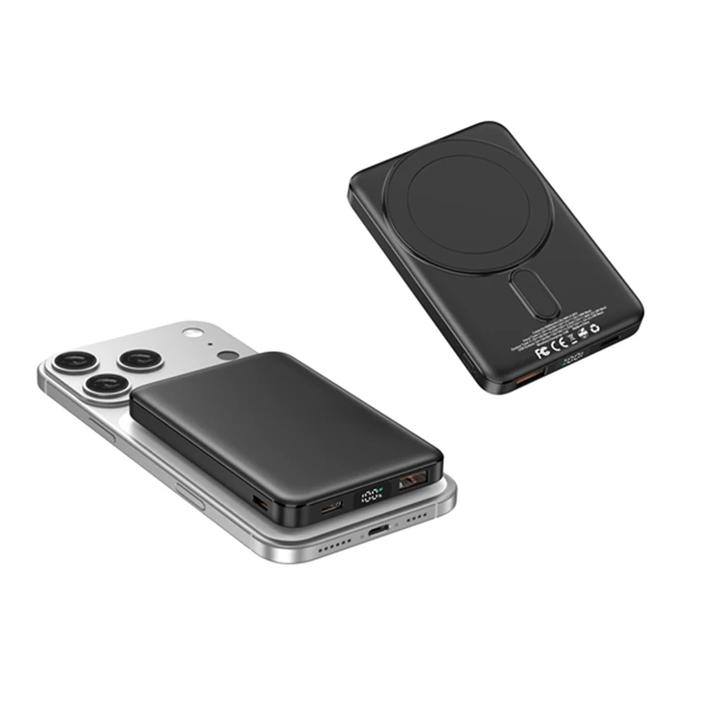 باور بانك لاسلكي مغناطيسي محمول 100000 مللي أمبير في الساعة شحن سريع بطارية خارجية لهاتف Magsafe لهاتف iPhone Samsung Xiaomi 2026