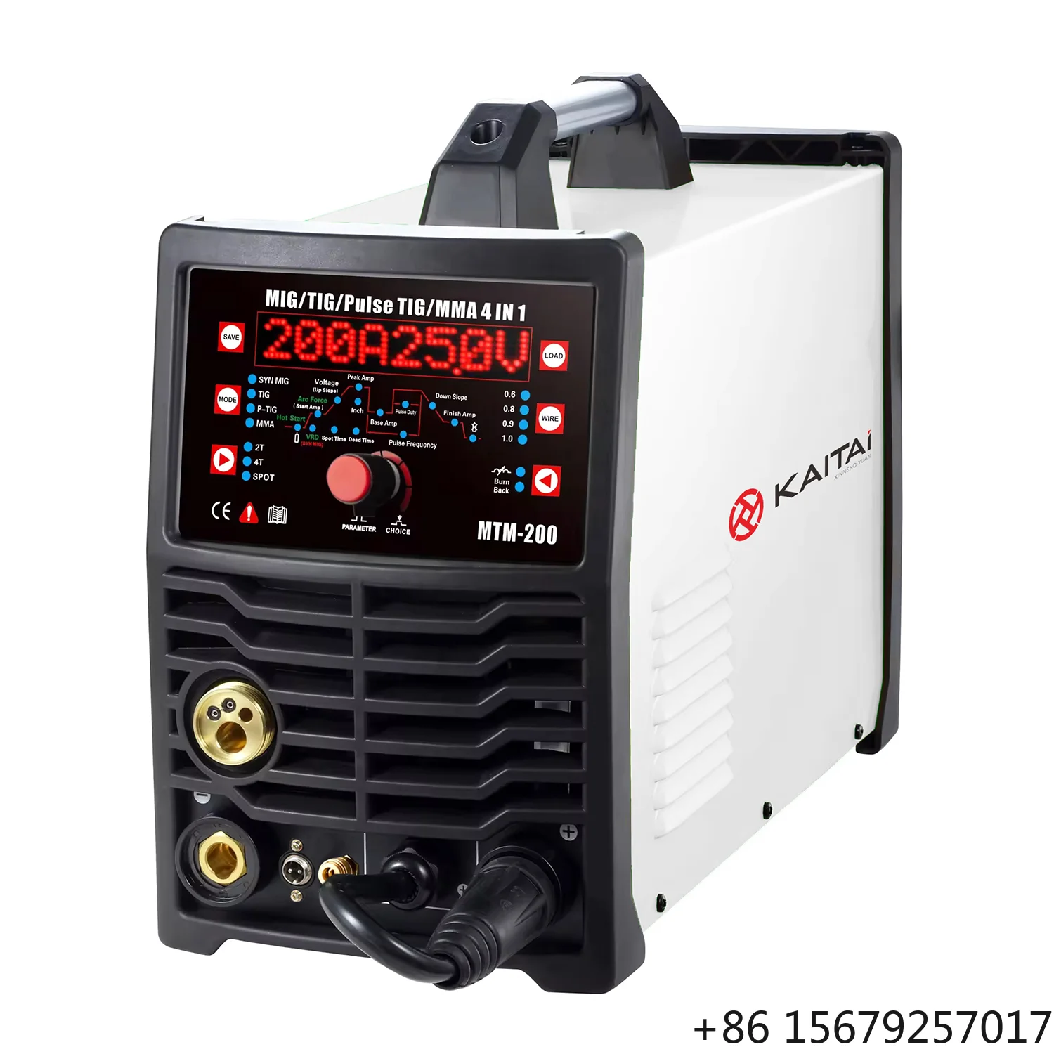 4 in 1 Multifunction MCU Welding Machine MIG/TIG/Pulse TIG/MMA MTM-200 ARC Welder SYN MIG HF TIG