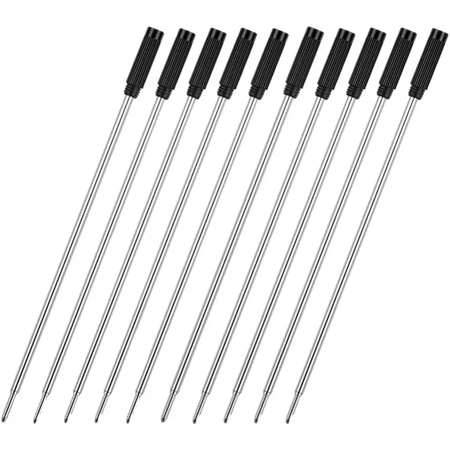 

Стержни для шариковых чернил 4,5 дюйма для поворотных ручек, средний наконечник 1 мм, совместимые с с стержнями для ручек с крестообразными чернилами 8513 (10 шт. черных чернил)