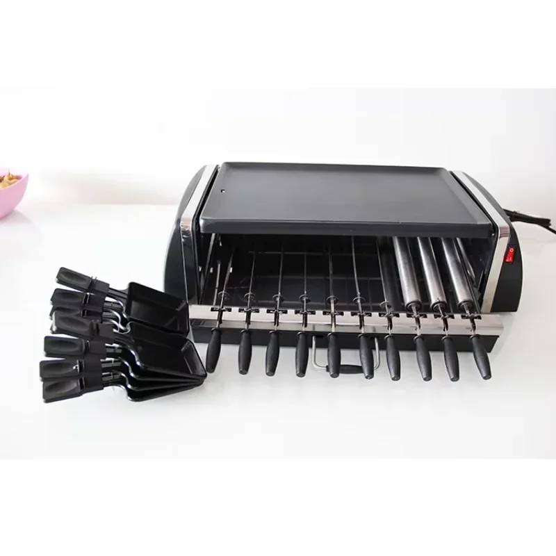 Korean Table Grill Rotating Household Mini Skewer Grill Machine Automatic