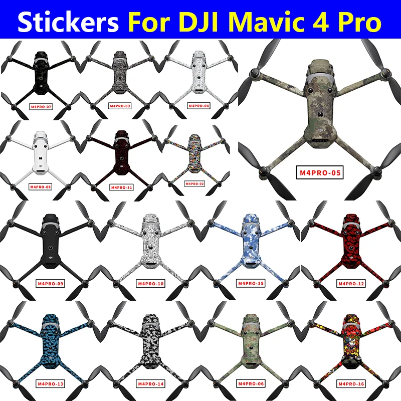 For DJI Mavic 4 Pro Drone Decals Anti-scratch Protective Film for DJI MAVIC 4 PRO Stickers Personalized Refit Skins Accessories