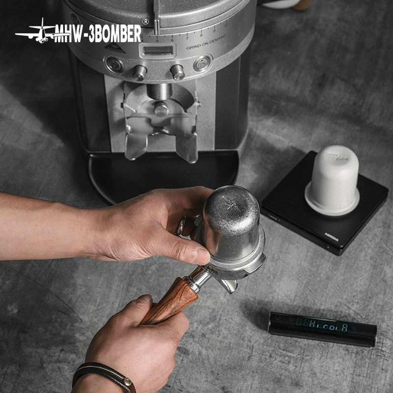 MHW-3BOMBER 58MM Coffee Dosing Cup Blind Shaker Dosing Funnel For E61 GAGGIA Portafilter Espresso Grinder Accessory Barista Tool