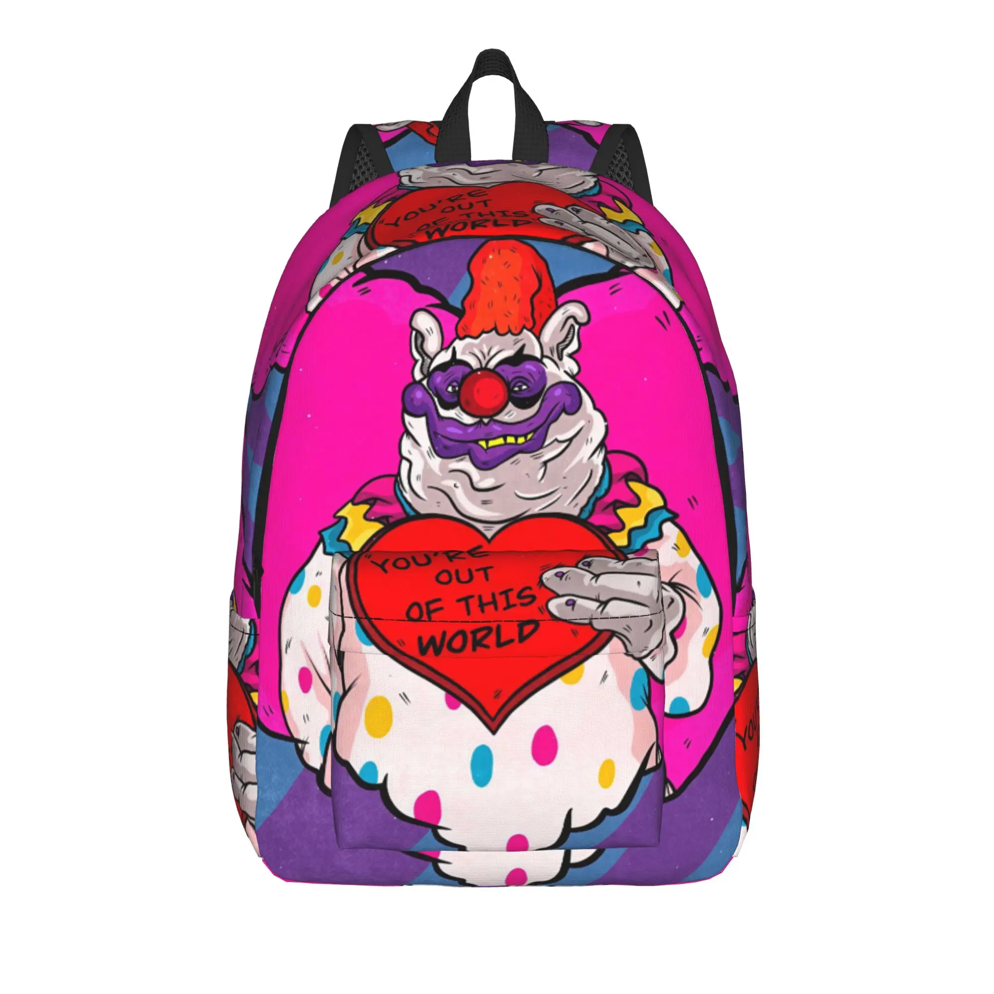 Killer Klowns From Outer Space Wax Backpack  Student Polyester College Backpacks Durable Casual School Bags Rucksack