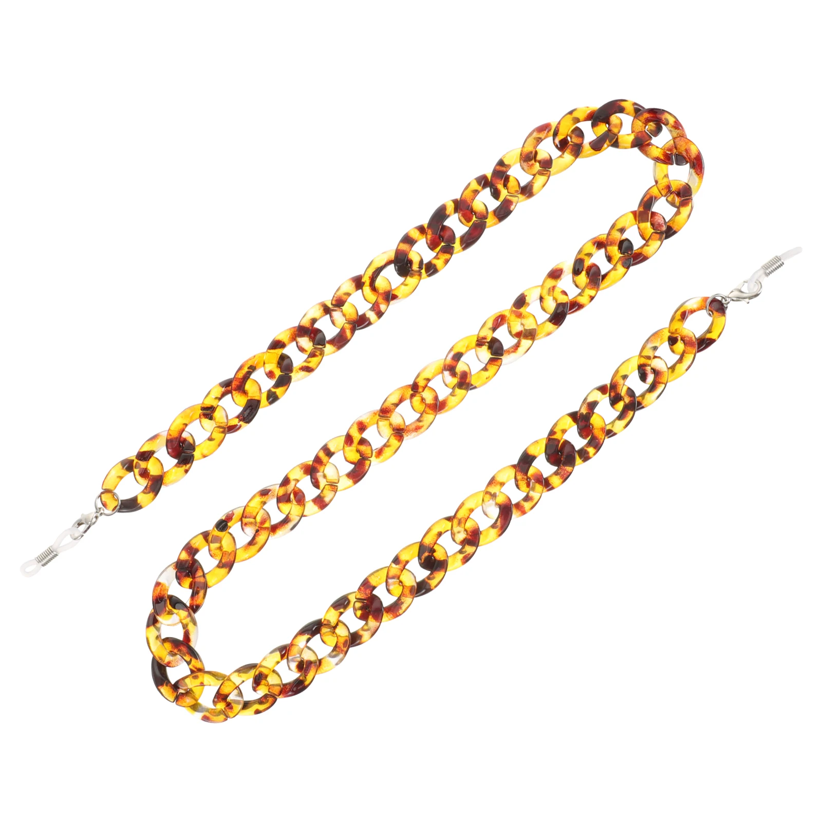 

Glasses Chain Metal Neck Strap Universal Anti-Slip Eyeglass Tortoise Shell Texture Retainer Lanyard Holder for Sunglasses